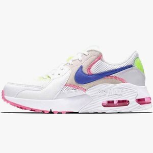 Nike Air Max Excee White Indigo Burst Pink Blast Running Athletic Sneakers